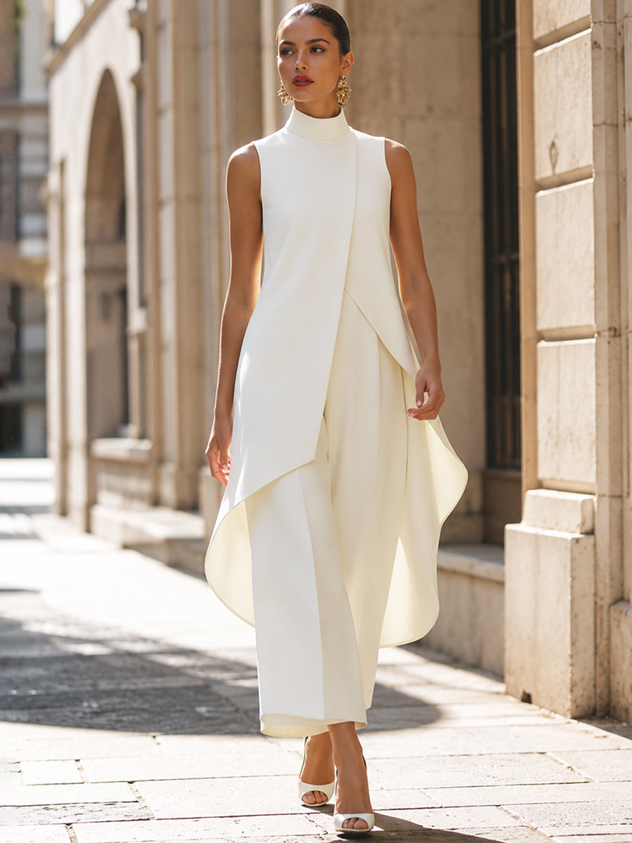 Catalina | Conjunto Elegante de Cuello Alto