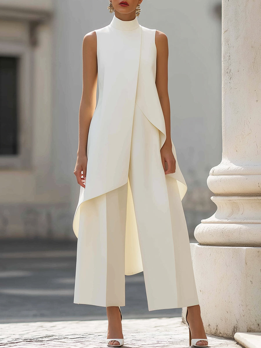 Catalina | Conjunto Elegante de Cuello Alto