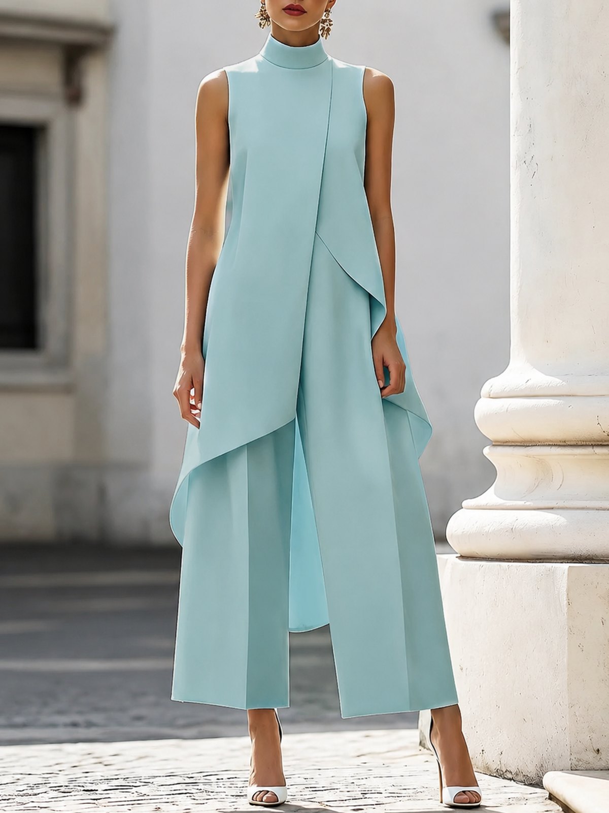 Catalina | Conjunto Elegante de Cuello Alto