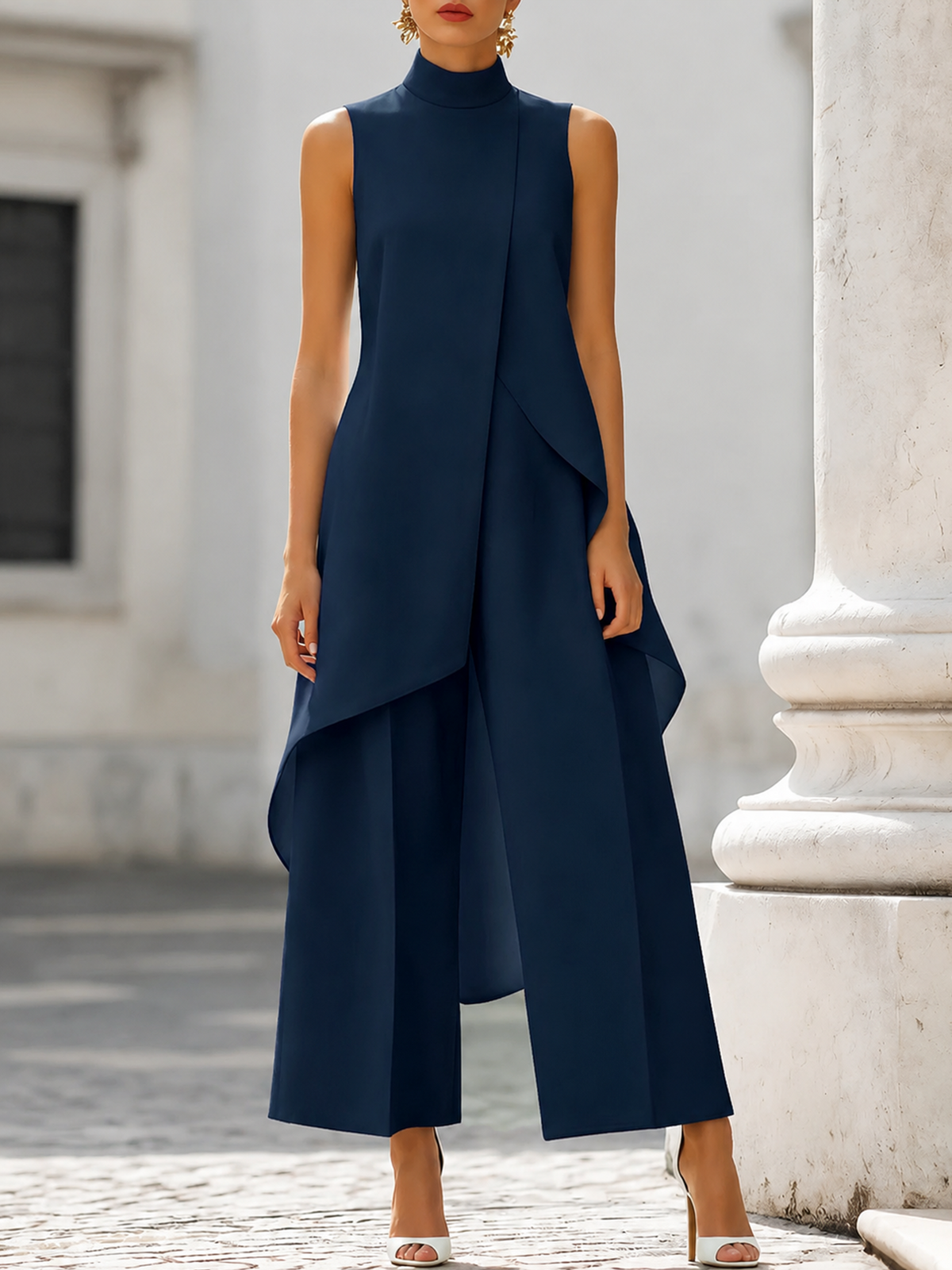 Catalina | Conjunto Elegante de Cuello Alto